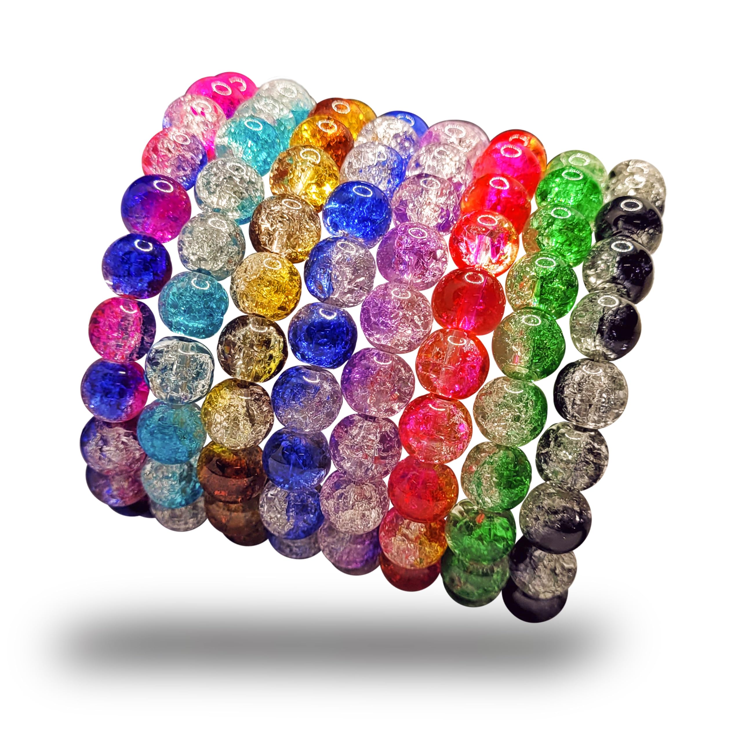 INDIKONB Crystal Bead Bracelet Combo Set - Stylish and Stretchable Multicolor Bracelets for Women, Girls, and Kids (8 MULTICOLOR) (B0CQX72WKS) Amazon Price History, Amazon Price Tracker