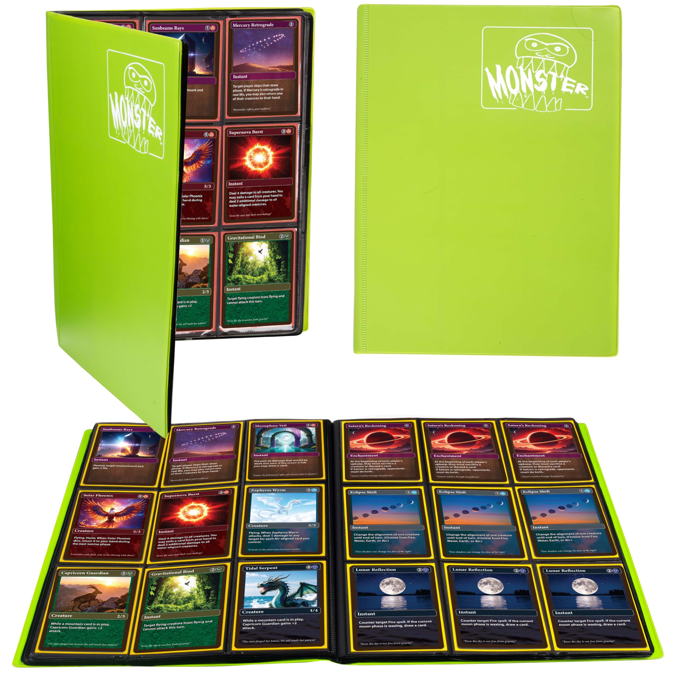 Amazon.com: Monster Binder- 9 Pocket Side Loading Trading Card