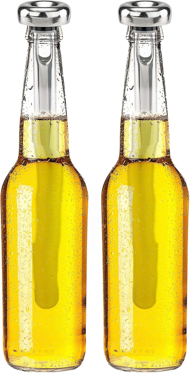 Stainless Steel Beer Chiller Stick, Set of 2 – Keeps Beer Cold Without Diluting