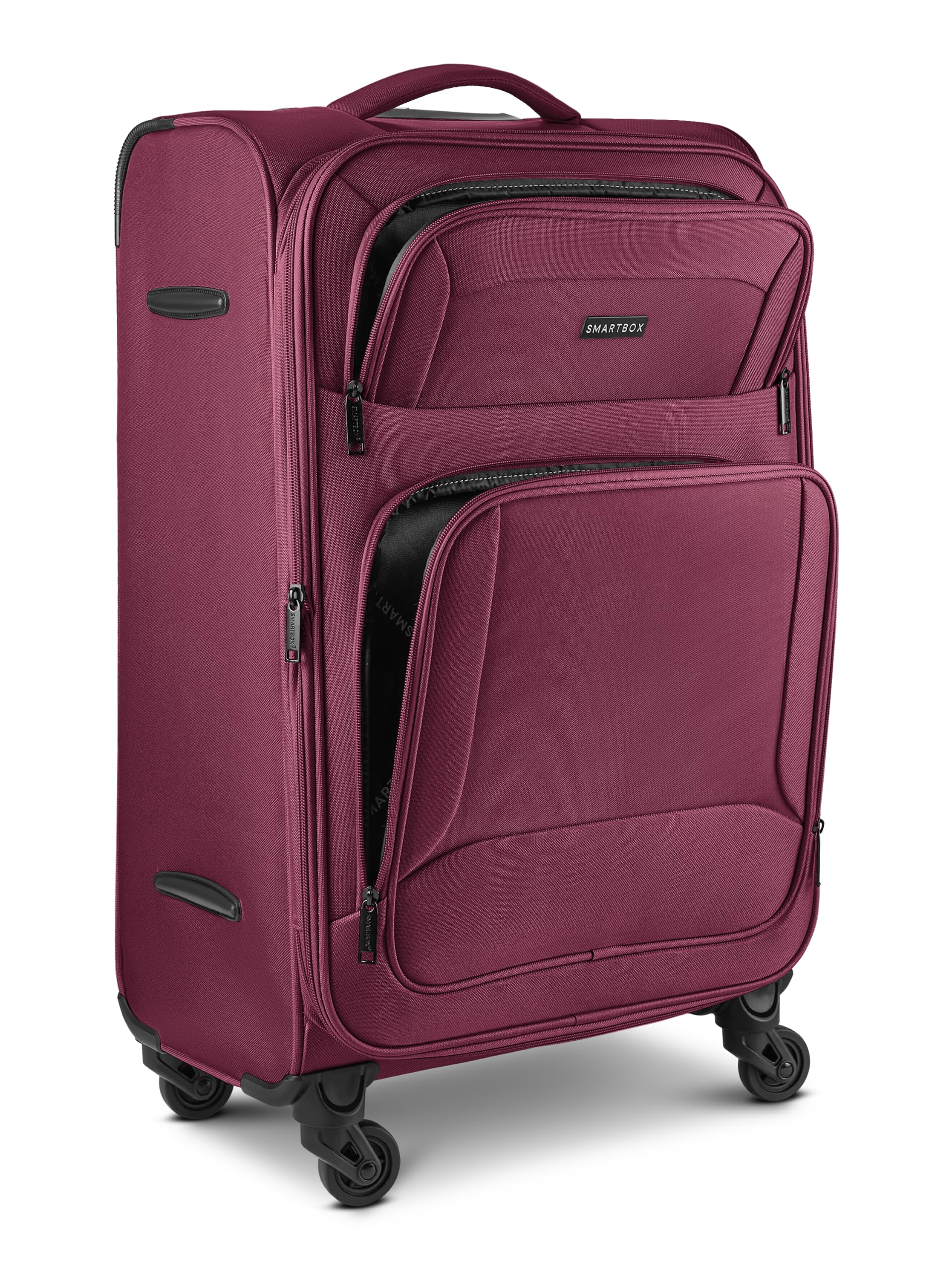 Smartbox Duża miękka walizka Check-in dla kobiet i mężczyzn, duża walizka XL 46 x 31 x 78 cm, 4 rolki i zamek szyfrowy, możliwość rozszerzenia o elastyczną zakładkę, lekka, 3,6 kg (edycja 04)