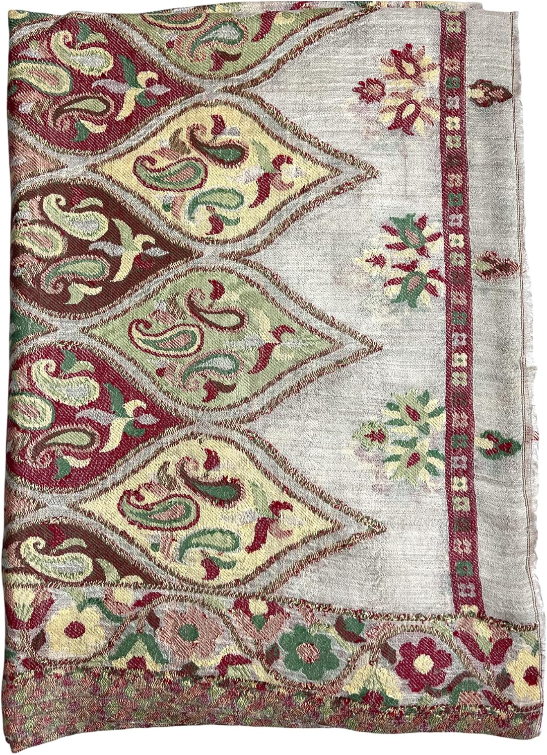 Woollen Scarves for Women with Stunning Floral Prints Long Warm Wraps/Shawls Accessory for Fall/Winter