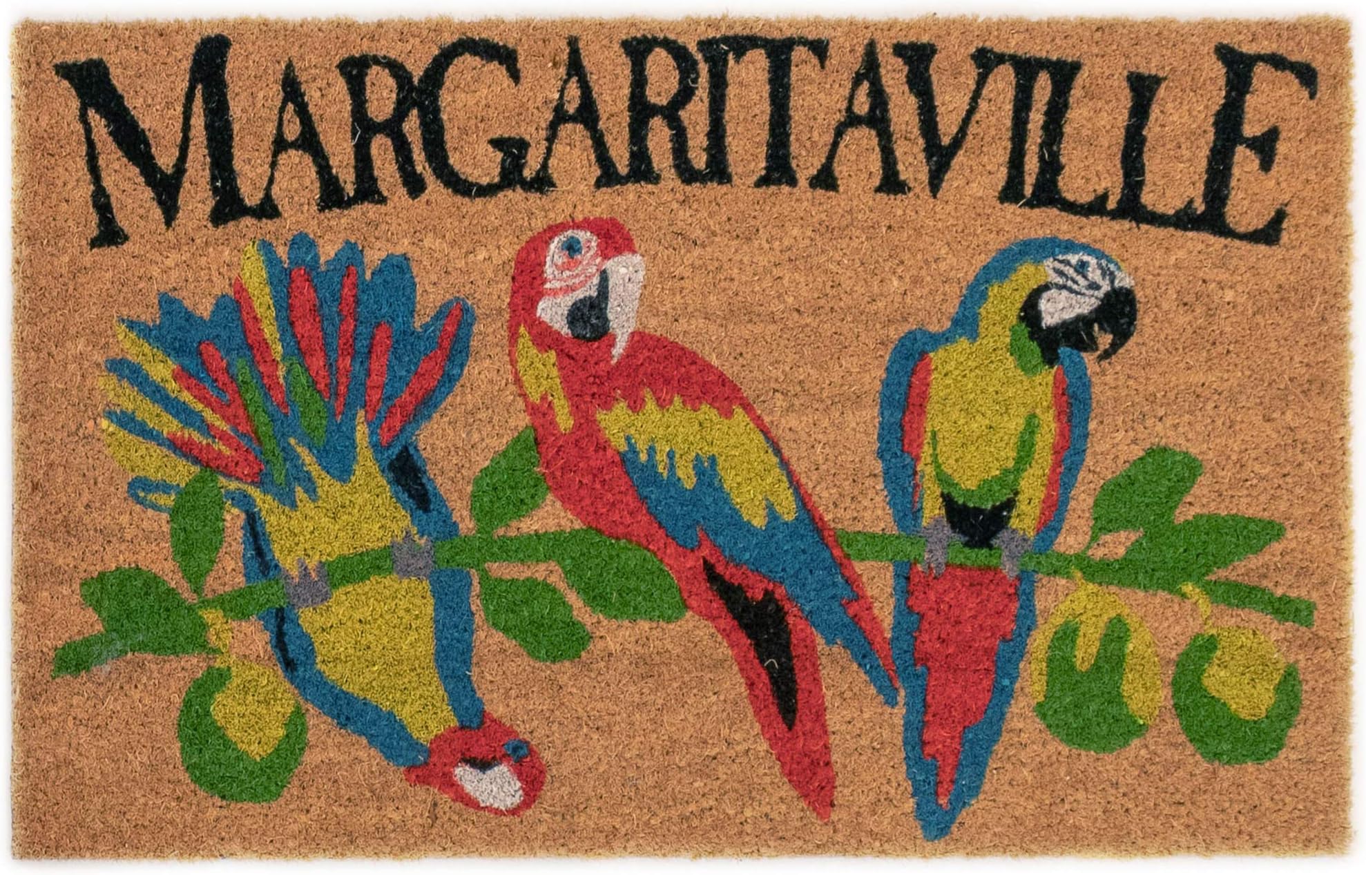 Liora Manne Cabana Casual Margaritaville Outdoor Rug, 18"X30", Tan