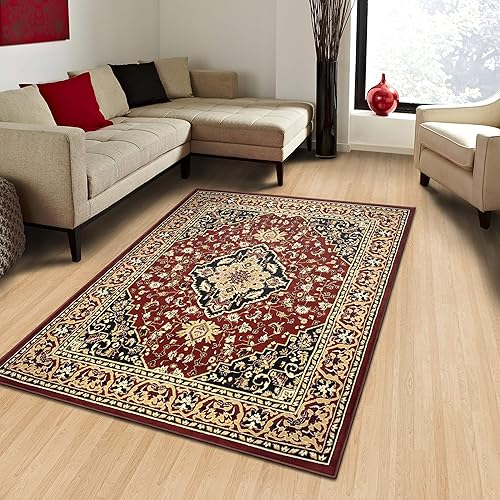 Miniatura 84 de Superior Alfombra de interior, respaldo de yute, alfombras para comedor, cocina, suelos de dormitorio, decoración tradicional del suelo, alfombra