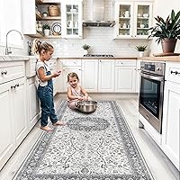 Vista 58 de Alfombra lavable para pasillo, de cocina, para entrada, alfombra suave vintage, antideslizante para interiores, para baño, sala de estar y Ladrillo