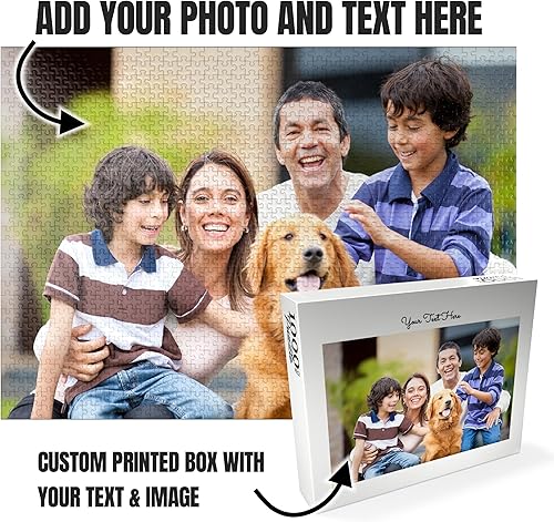 Miniatura 2 de MyPuzzle Rompecabezas de fotos personalizable, rompecabezas personalizado hecho a partir de tu propia imagen, regalo ideal para cumpleaños, día de