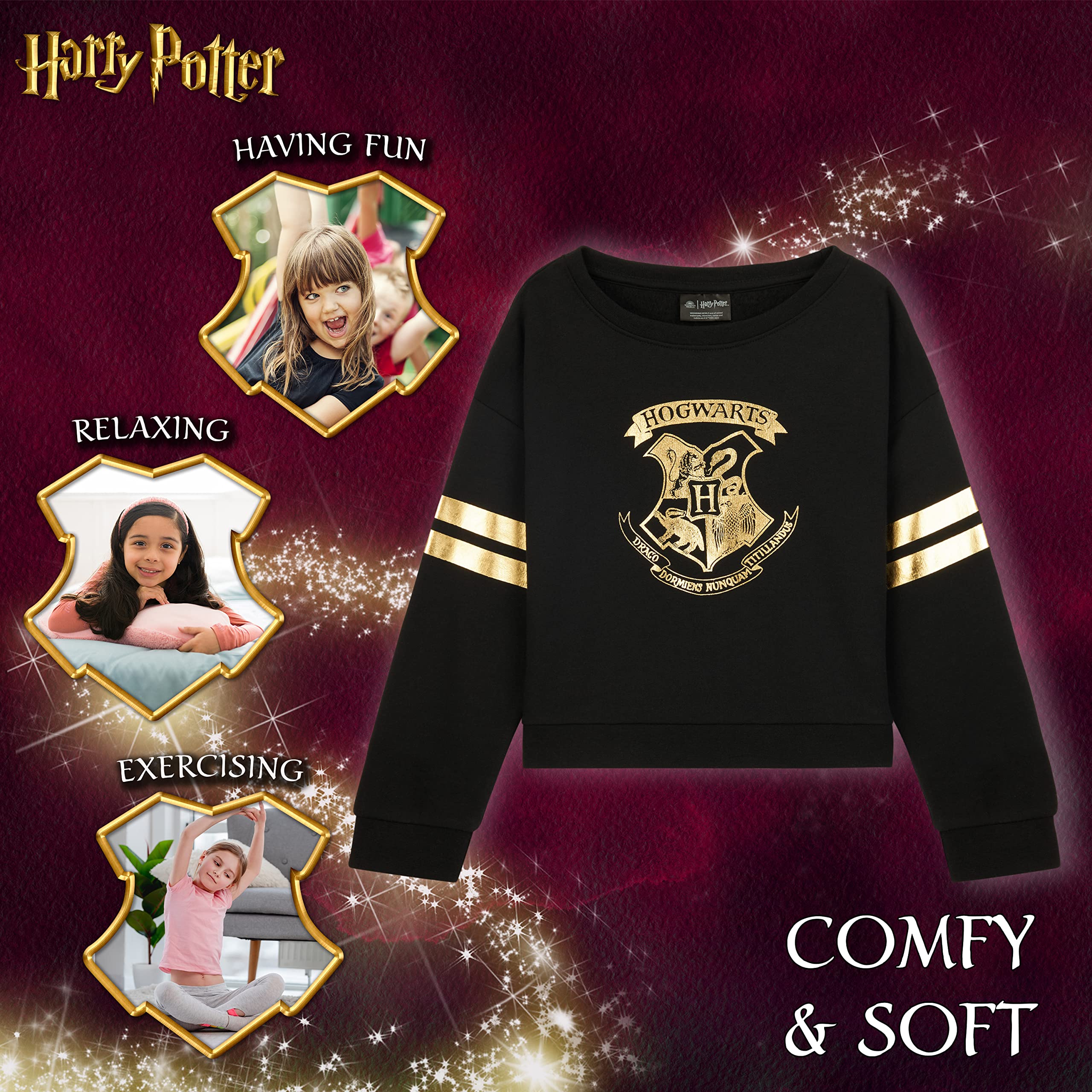 Sudadera Harry Potter Cuello Redondo Niña Regalos