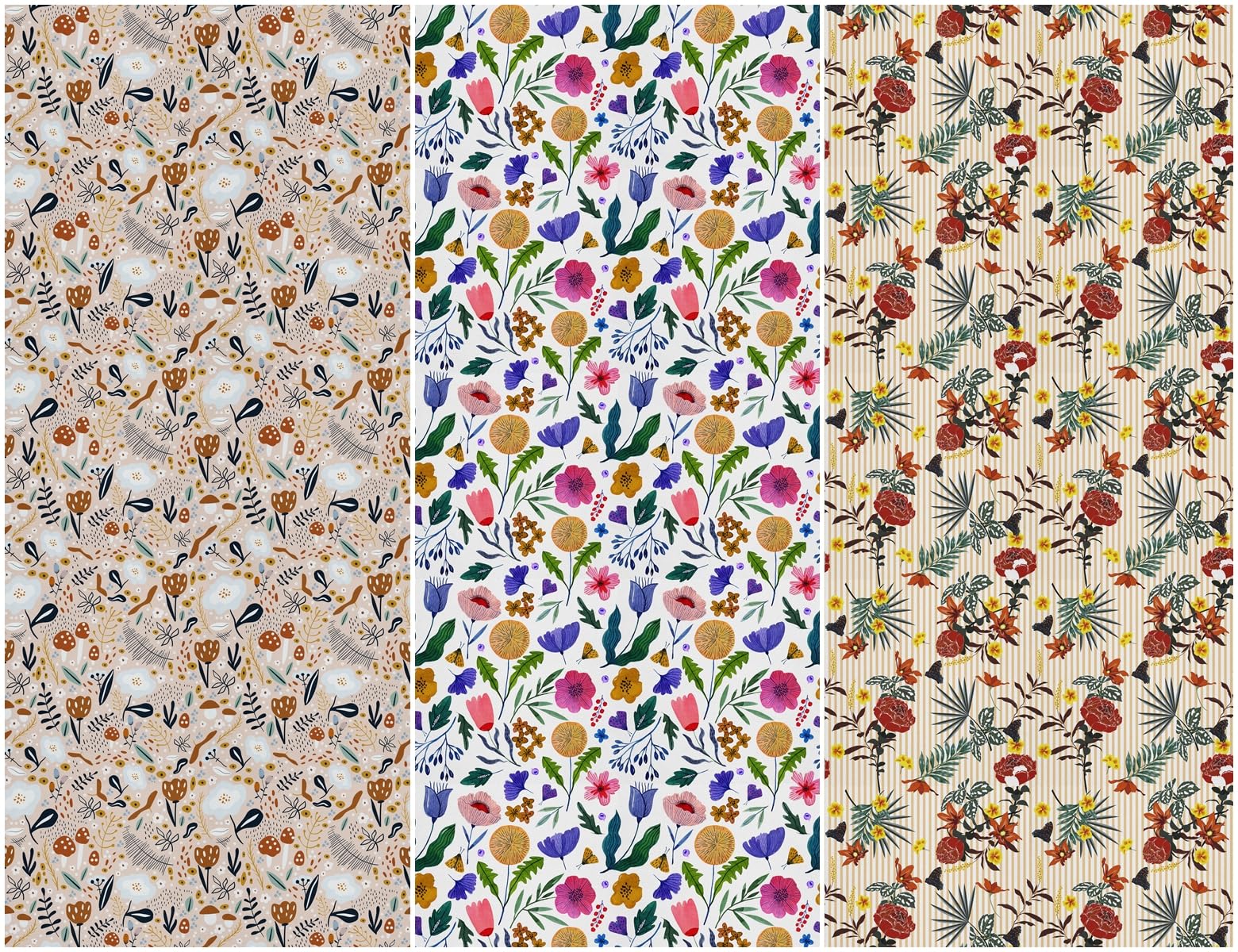 Panneaux Heko En Tissu Imperméable Avec 3 Motifs, Toile En Polyester à