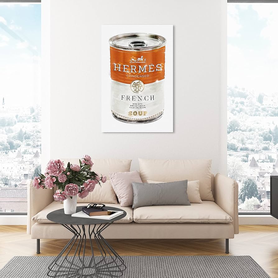 Oliver Galキャンバスアートエルメス French Luxe Soup Oliver Galキャンバスアートエルメス French Luxe Soup