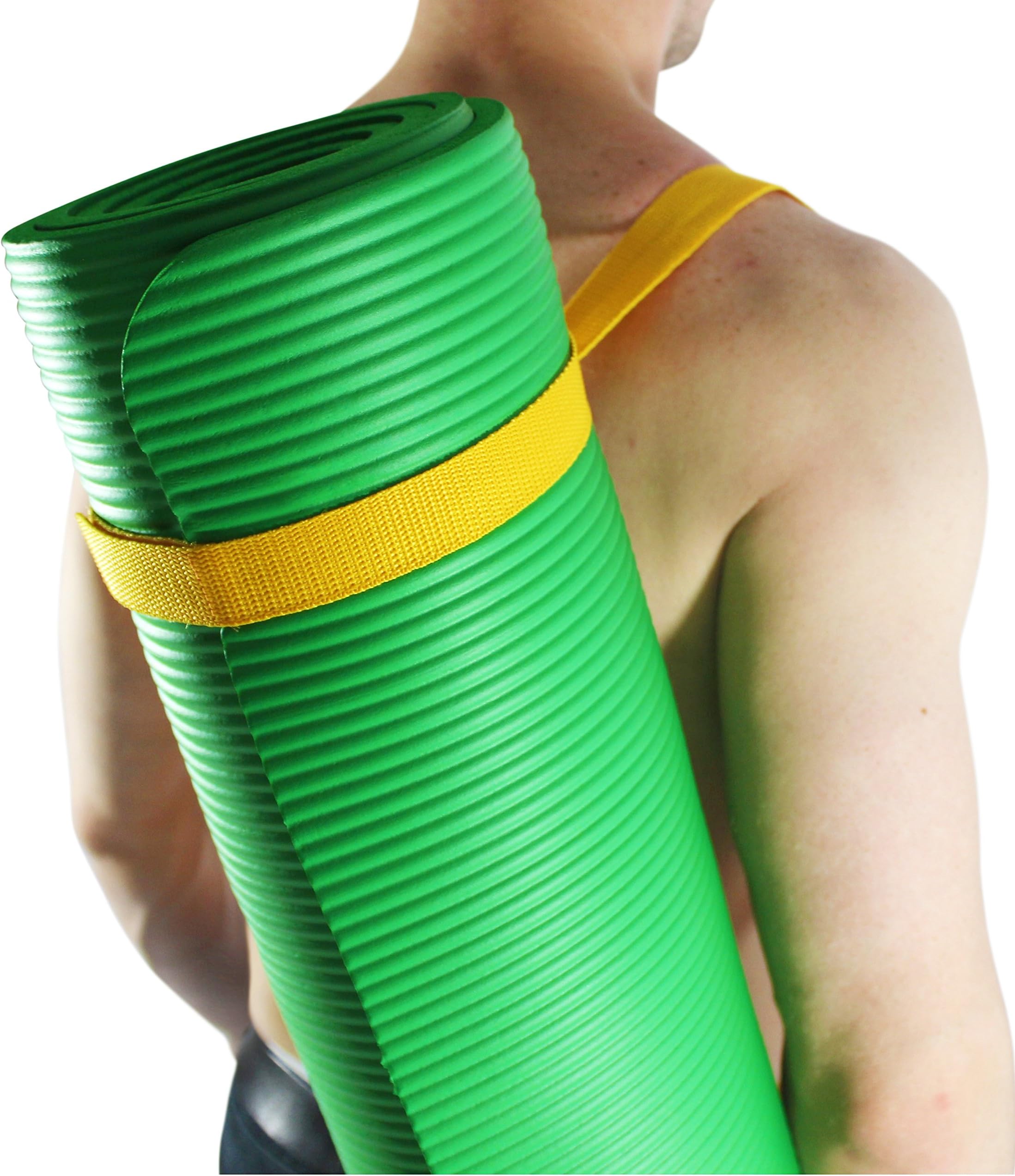 Exercise Yoga Mat for Kids and Adults - Extra Thick Foam, Folding Workout Mat - Double Sided Non Slip Floor Gripping Surface for Maximal Effectiveness