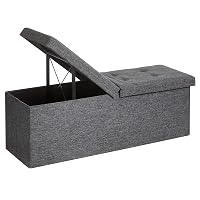 SONGMICS Pouf Pieghevole, Cassapanca