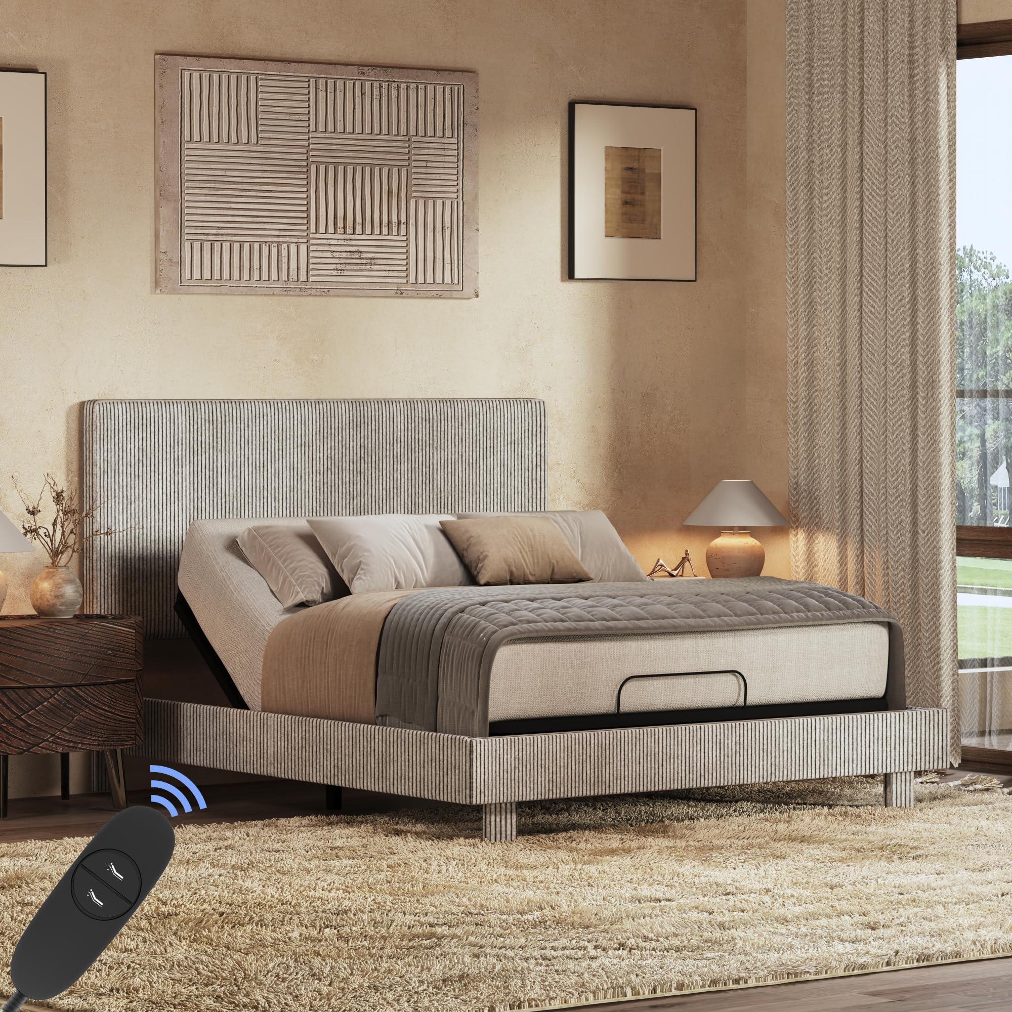 FLEXISPOT Queen All-in-One Adjustable Bed