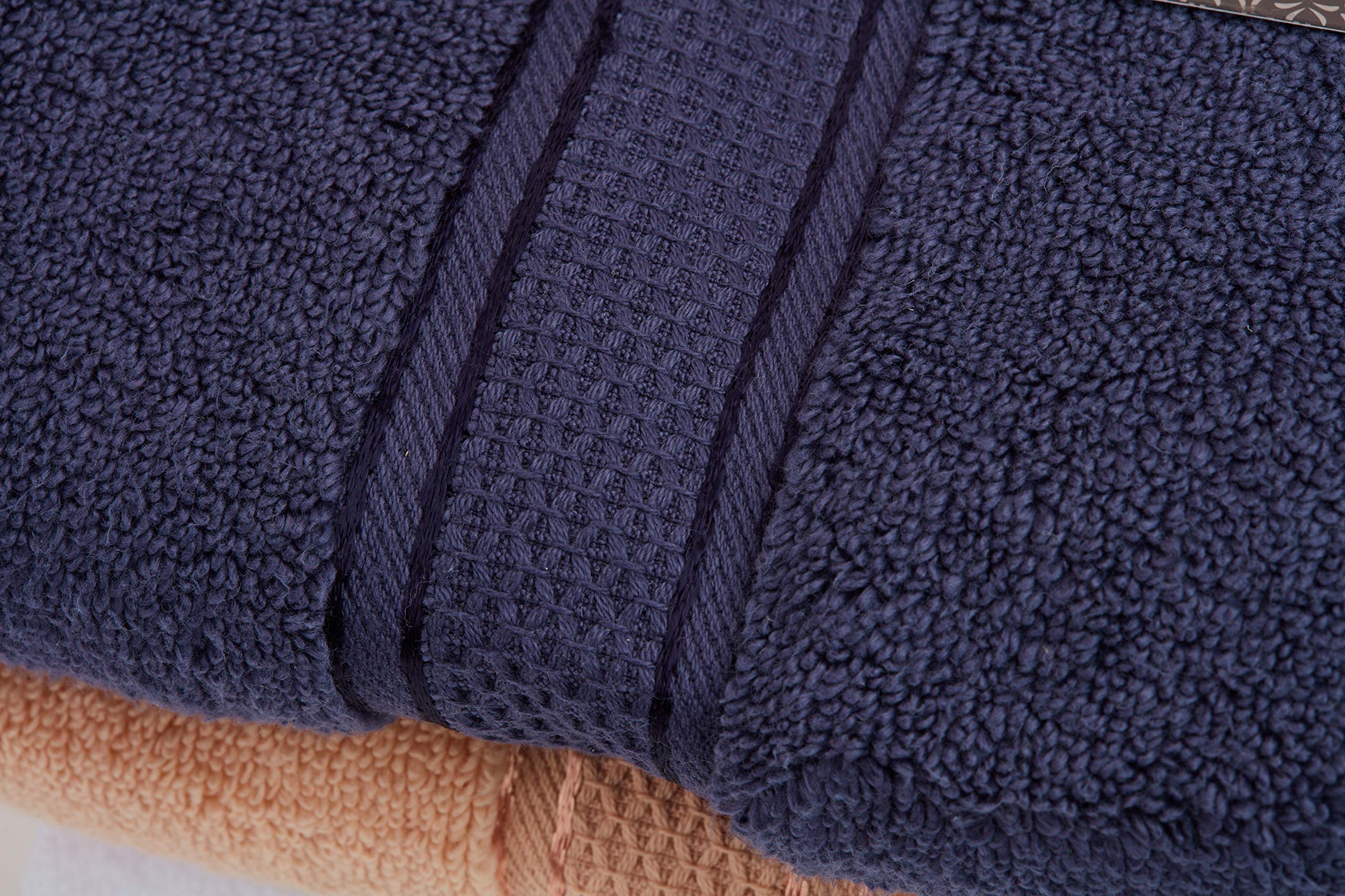 Asciugamani in spugna 50 x 80 cm | 2, 4, 6, 8 pezzi | spugna 600 g/m² | 100% cotone | bianco, beige, grigio (grigio/nero perlato, 4)