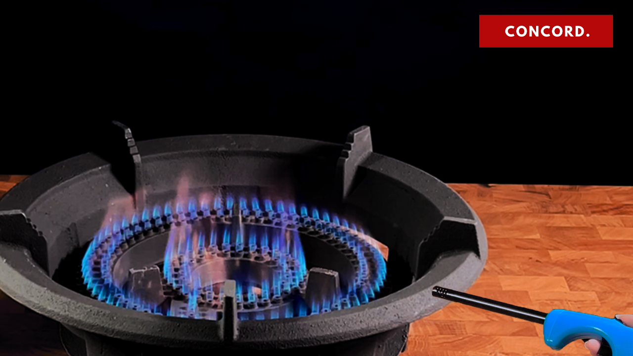 CONCORD Roadster Burner 13 Cast Iron Single Propane Wok