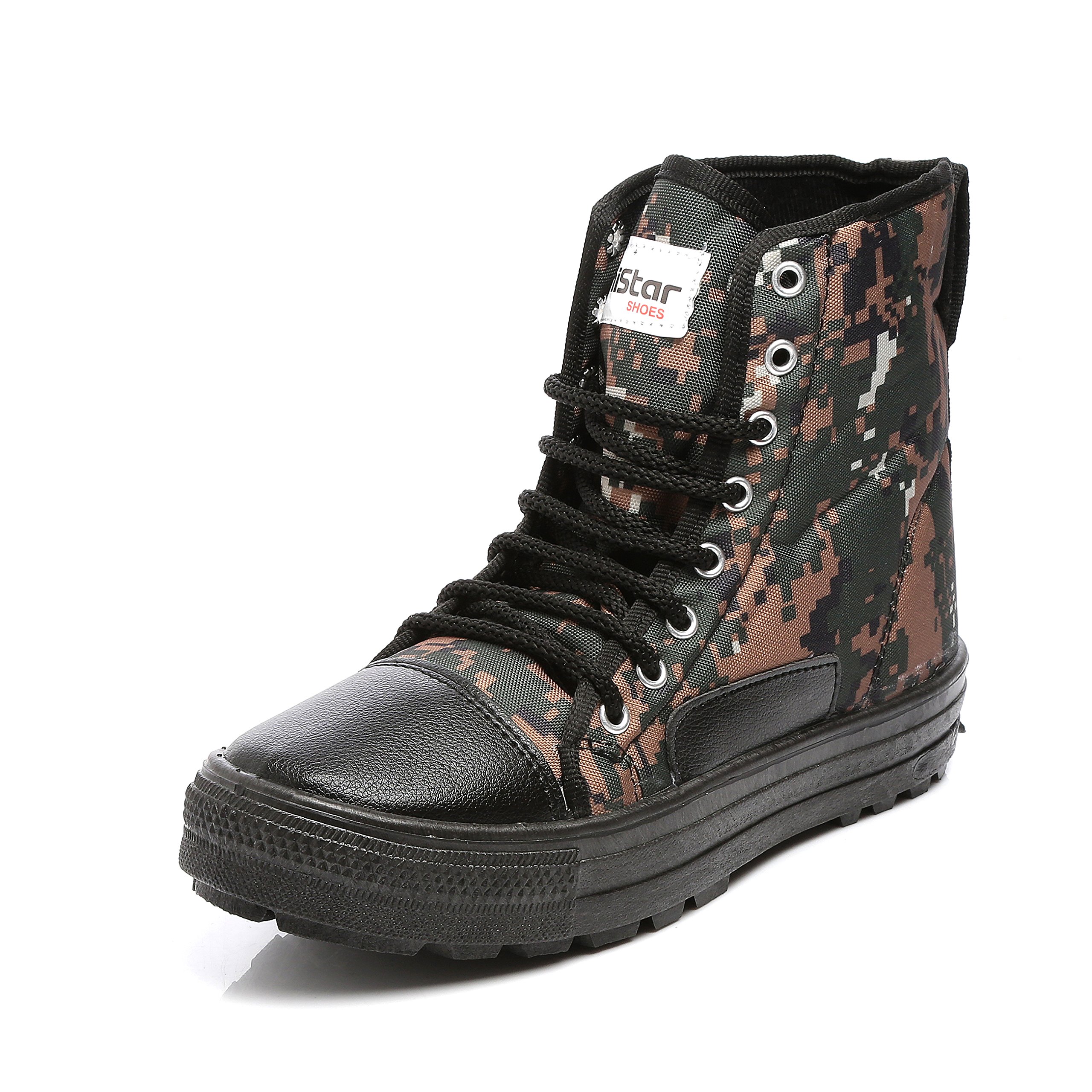 Unistar High Ankle Trekking Ridding Mens Boots | Anti Skid Sole with Mild Waterproof Protection (CobraPrint - Size 6) (B0CMTWWBVZ) Amazon Price History, Amazon Price Tracker
