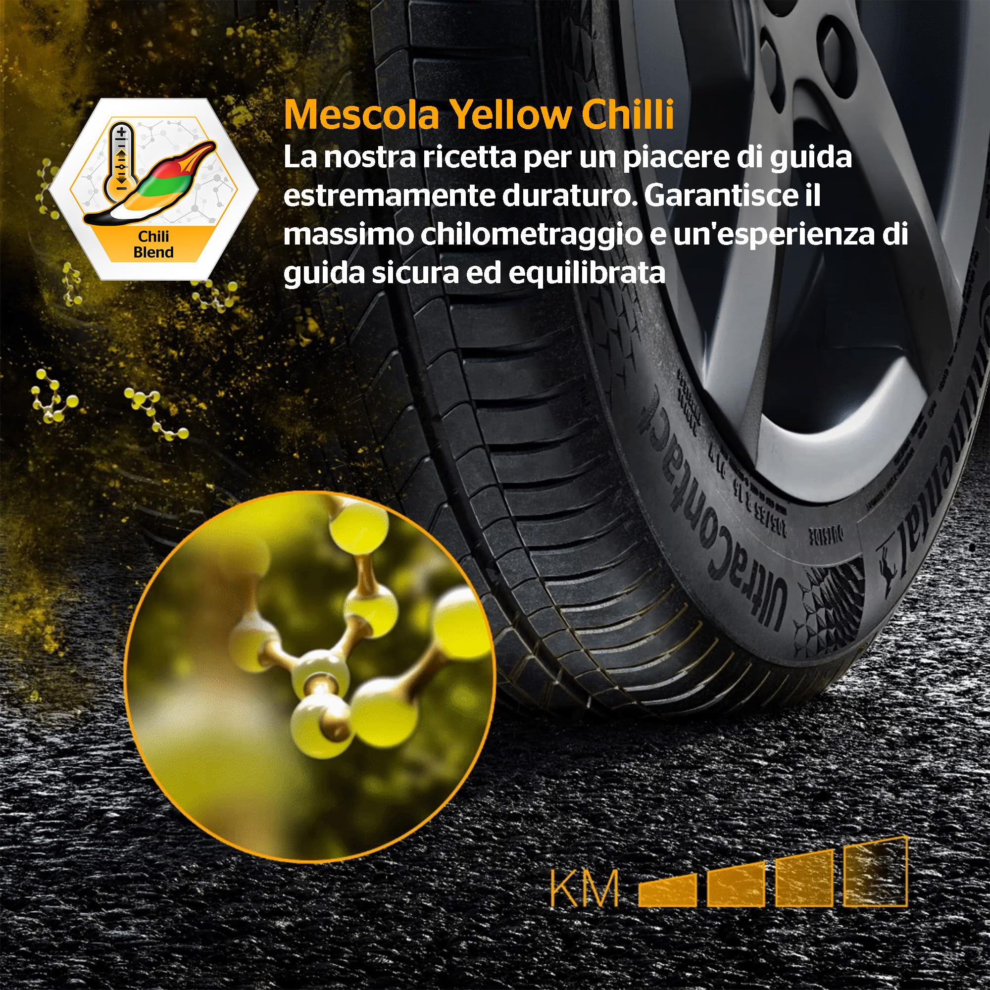 CONTINENTAL - UltraContact - 195/55 R 15-85V/B/A/69dB - Pneumatico estivo
