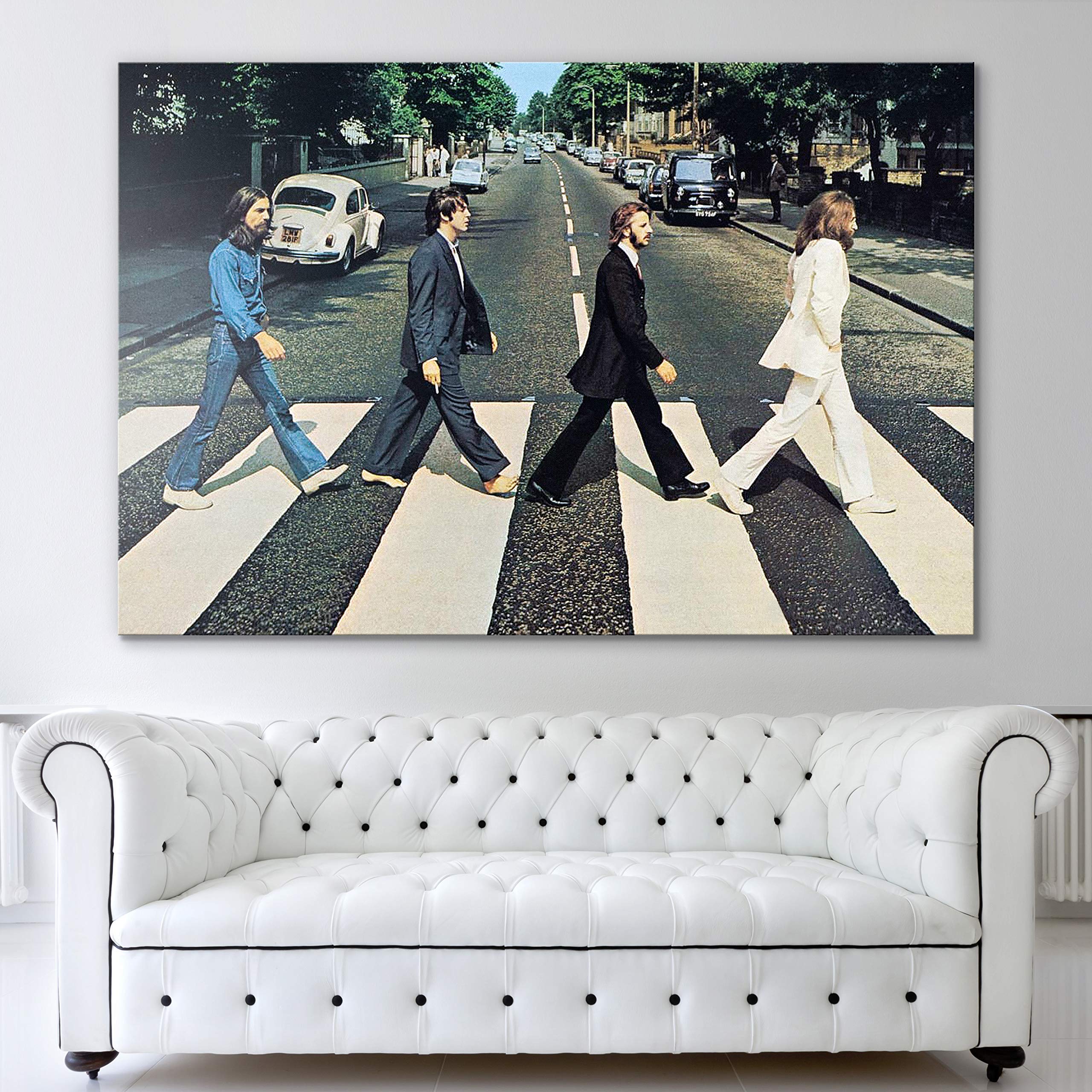 Amazon.com: The Beatles Abbey Road Wall Art Canvas Print - Beatles
