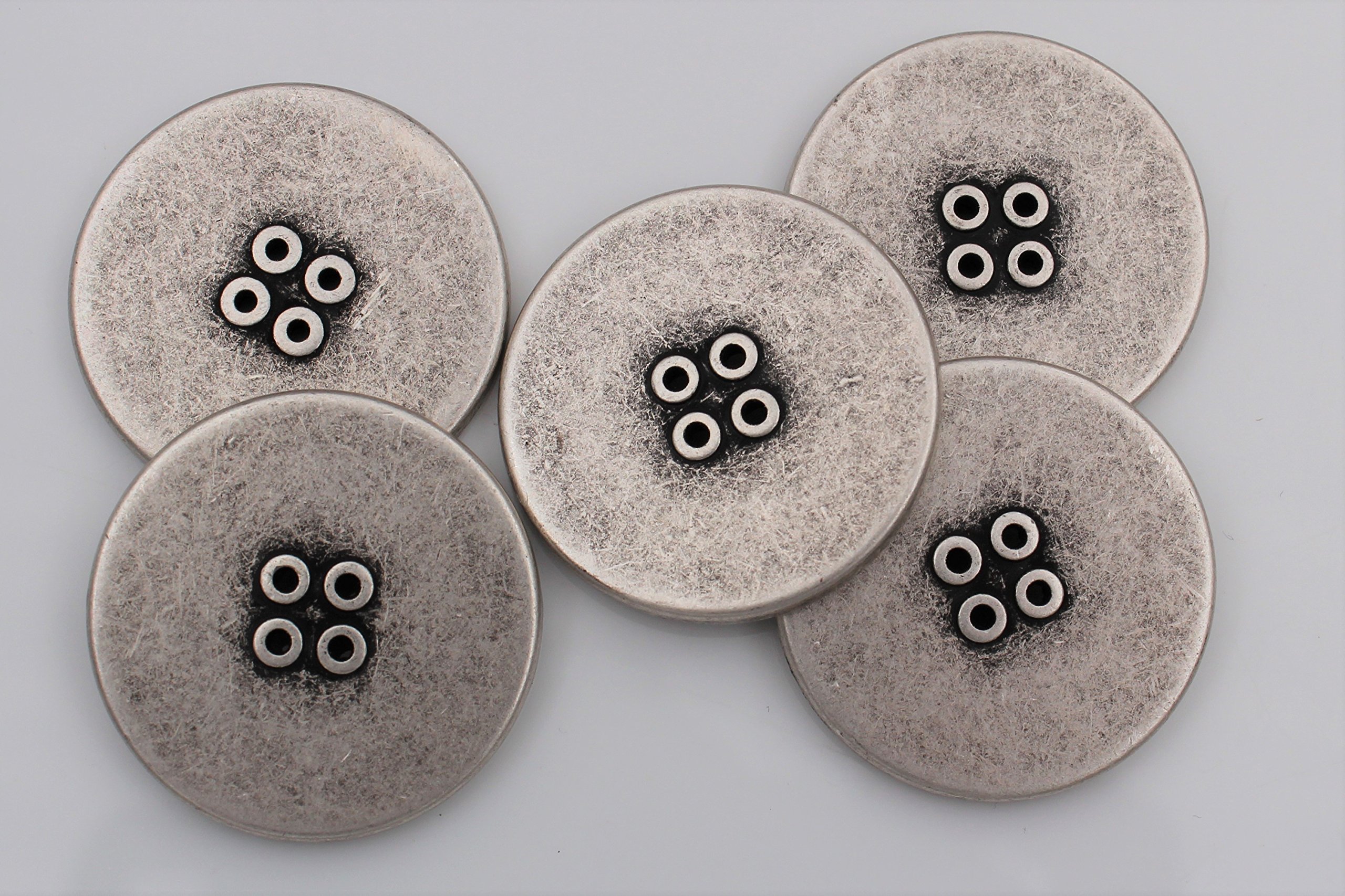 Hartann-Knöpfe Funky en étal argenté oderne Design Plat at 18 4