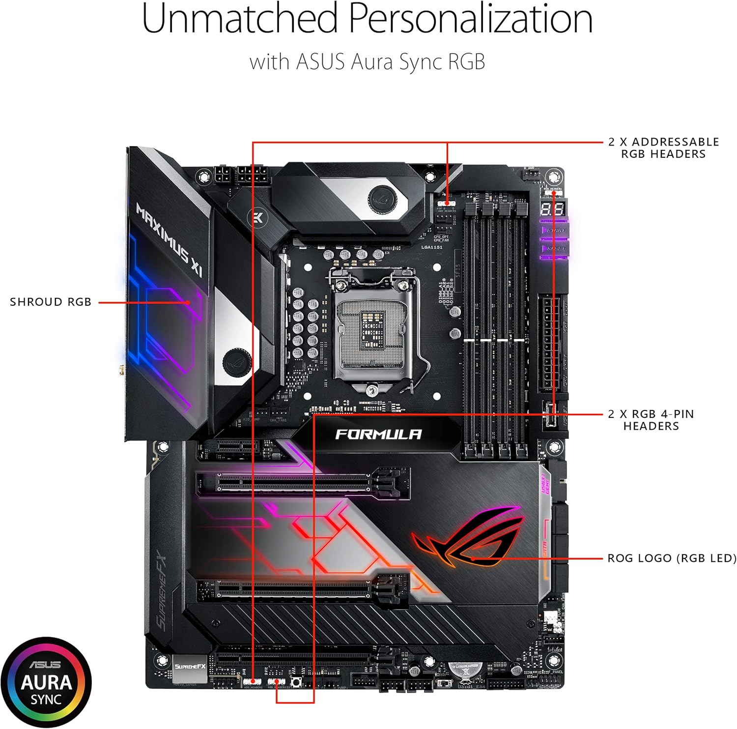Discount Asus ROG Maximus XI Formula LGA1151 (Intel 8th and 9th Gen) ATX DDR4 HDMI M.2 USB 3.1 Gen2 Z390 Gaming Motherboard
