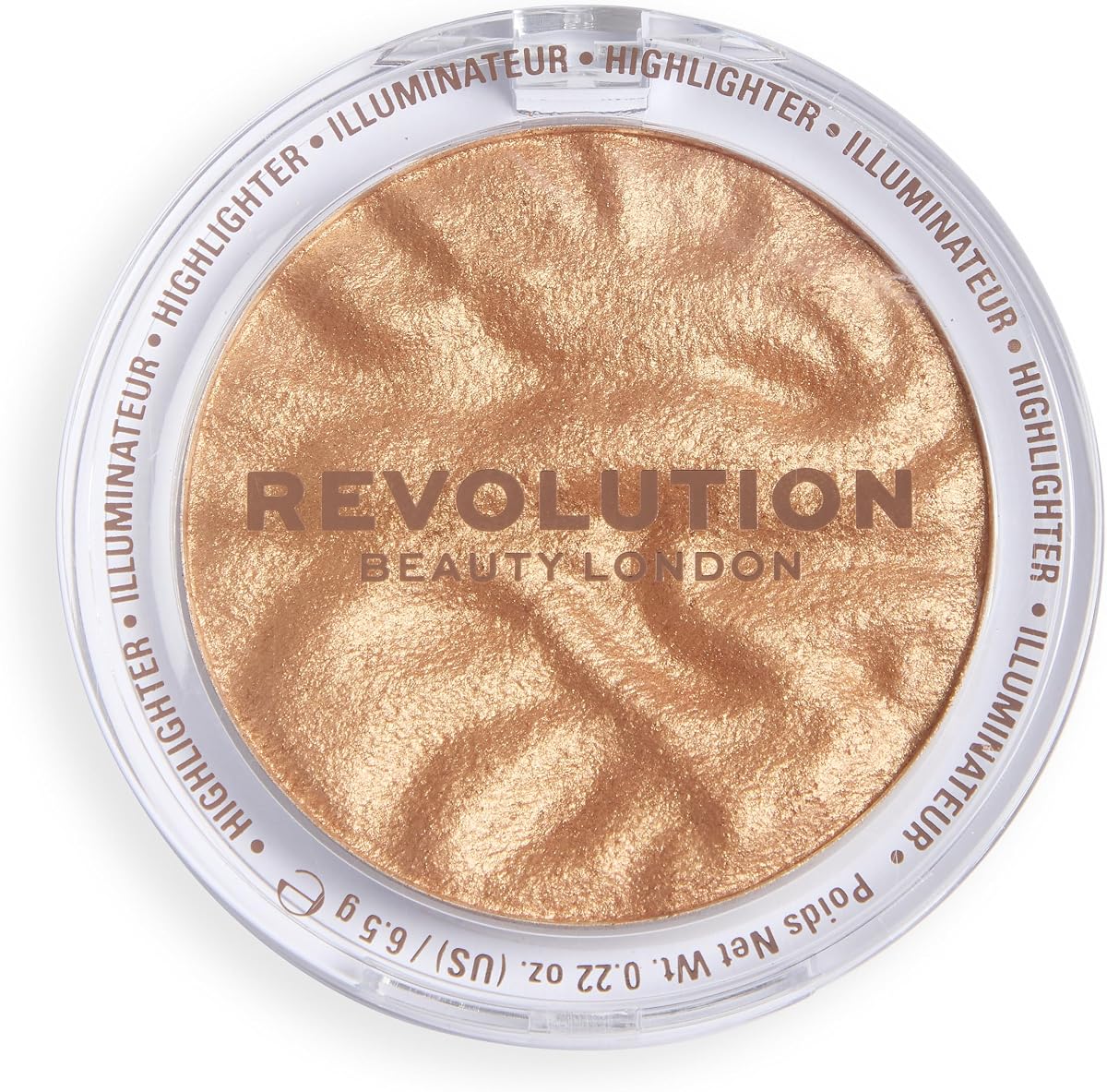 Revolution Reloaded Highlighter, Bold Bronzeness | New Talc-Free Formula, Long-Lasting, Highly Pigmented Glowy Finish, Vegan & Cruelty-Free, 0.22 oz
