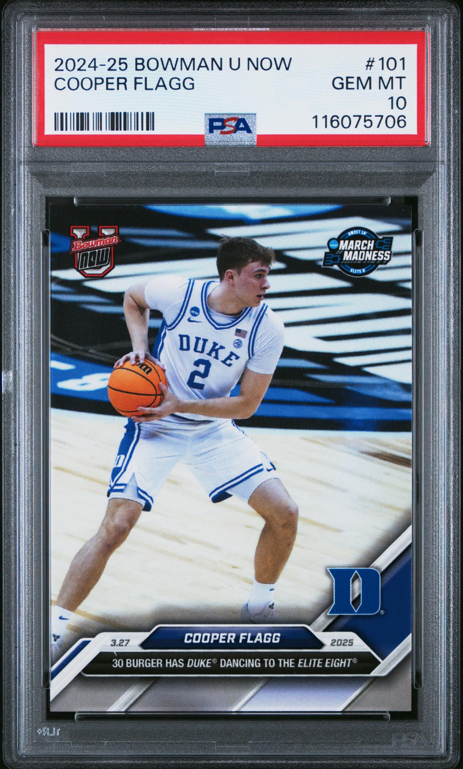 Amazon.com: Graded Psa 10 Cooper Flagg Mavericks #1 Overall Draft