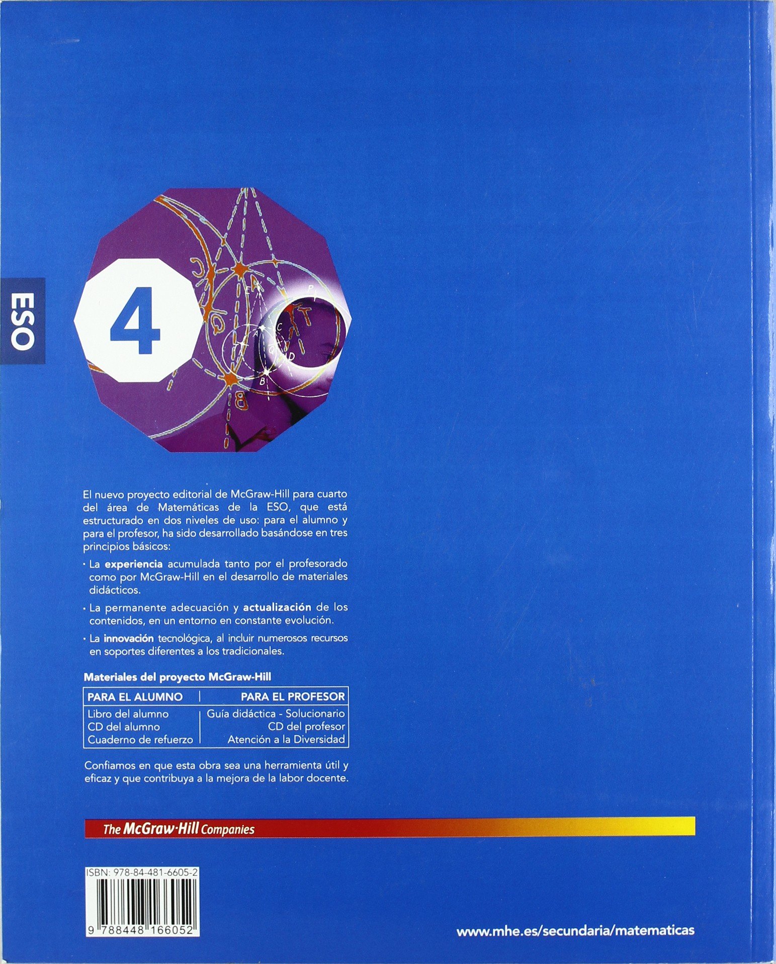 CUTR MATEMATICAS. 4. CUADERNO DE REFUERZO - 9788448166052