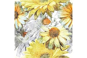 17.7"x118" 3D Sunflower Wallpaper: Brighten Your Walls with Nature