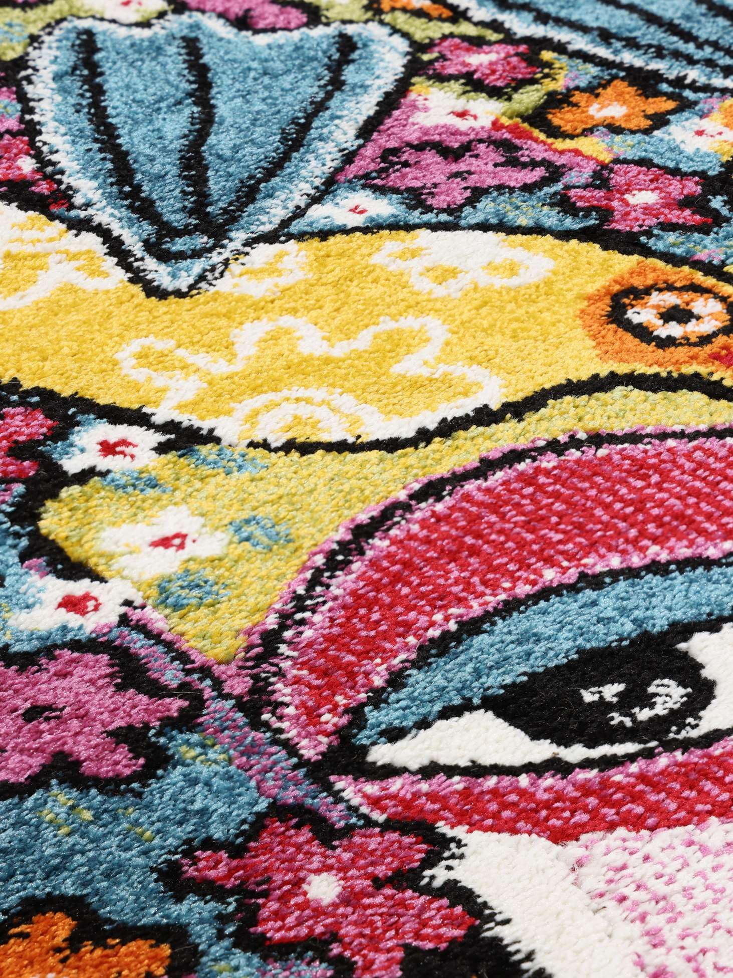 RugVista She has Flowers in Her Hair Alfombra, 100 x 130 cm | Modernas, Nuestros diseñadores, Rectangular, Pelo medio, Limpieza en seco, Oeko-Tex 100