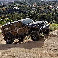 Vista 4 de Kit de protección de bisagra de puerta, compatible con Jeep Wrangler JL/JLU/Gladiator - 2 o 4 puertas (2019-2026. Cobertura para 5 puertas en total)