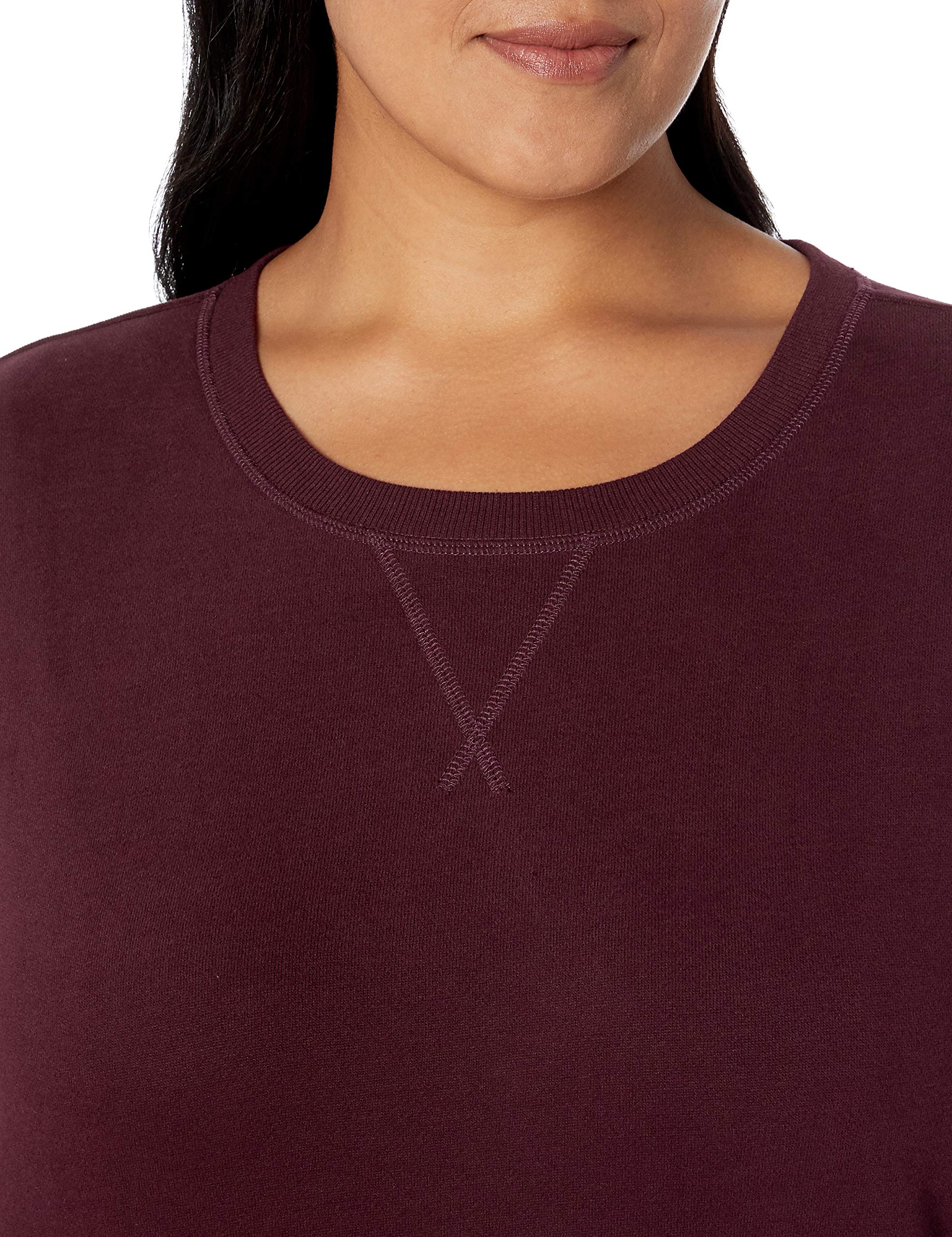 Amazon Essentials Felpa Girocollo in Pile di French Terry (Taglie Forti Disponibili) Donna