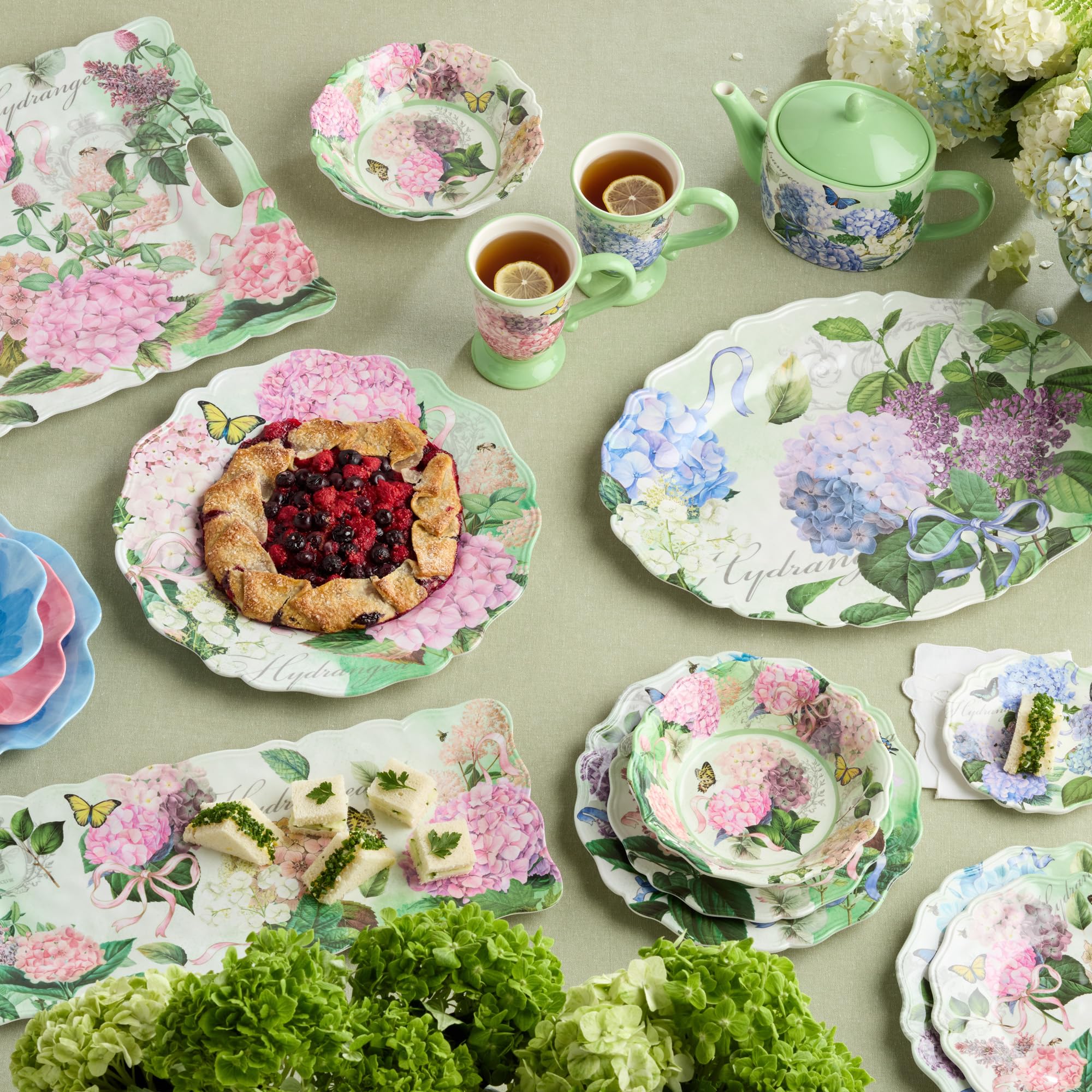 Amazon.com | Certified International Wildflower Blue Melamine 3-D
