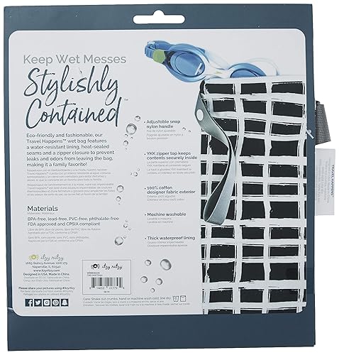 Miniatura 6 de Itzy Ritzy Travel Happens – Bolsa de tamaño grande con mango ajustable Gatos y Perros,Dinosaurio,Llama Localidad