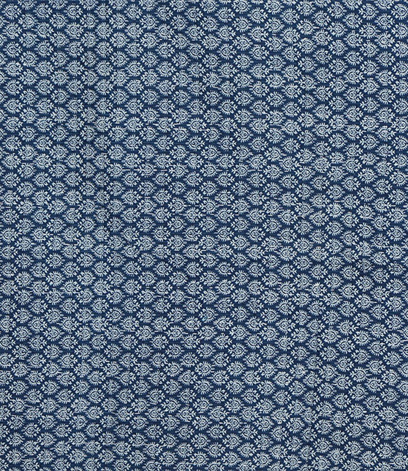 Indian Handmade Indigo Color Hand Block Printed Kantha Quilt, Queen Size Cotton Bedspread,