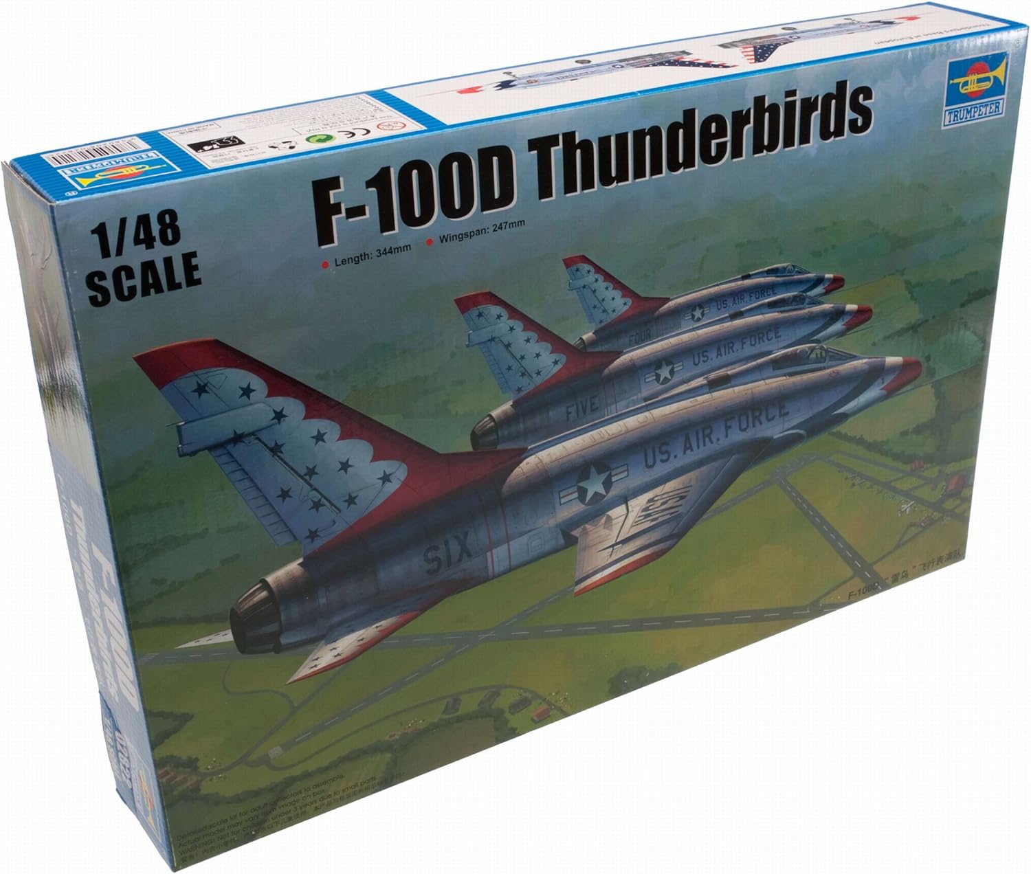 Trumpeter 1/48 F100D Thunderbirds USAF Aircraft Model Kit