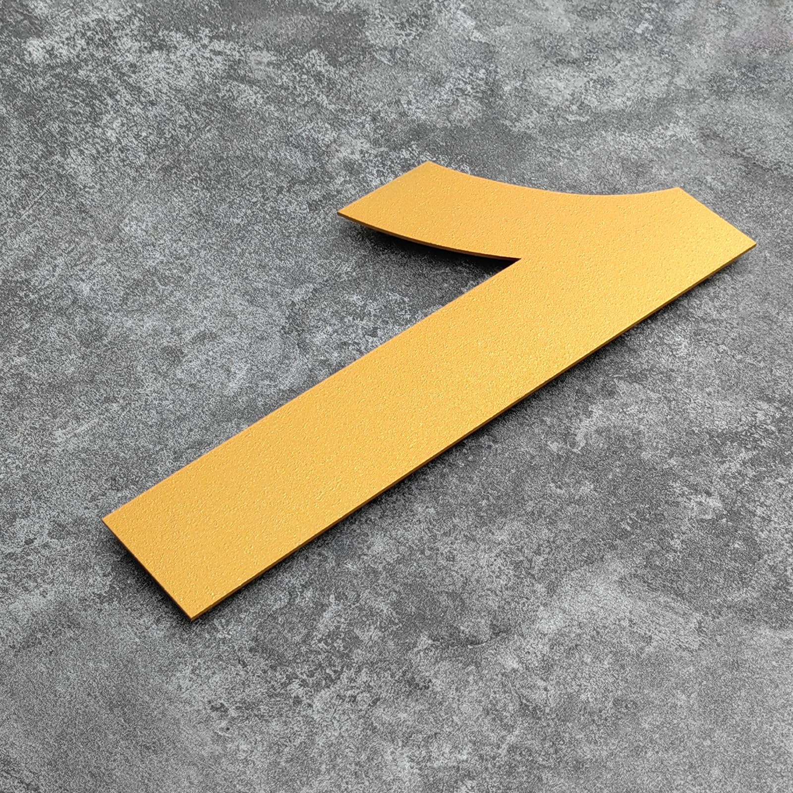 BetLight 10 Inch Gold House Numbers for Outside - Rustproof Stainless Steel Home Address Numbers for Clear and Stylish Identification/Number 1