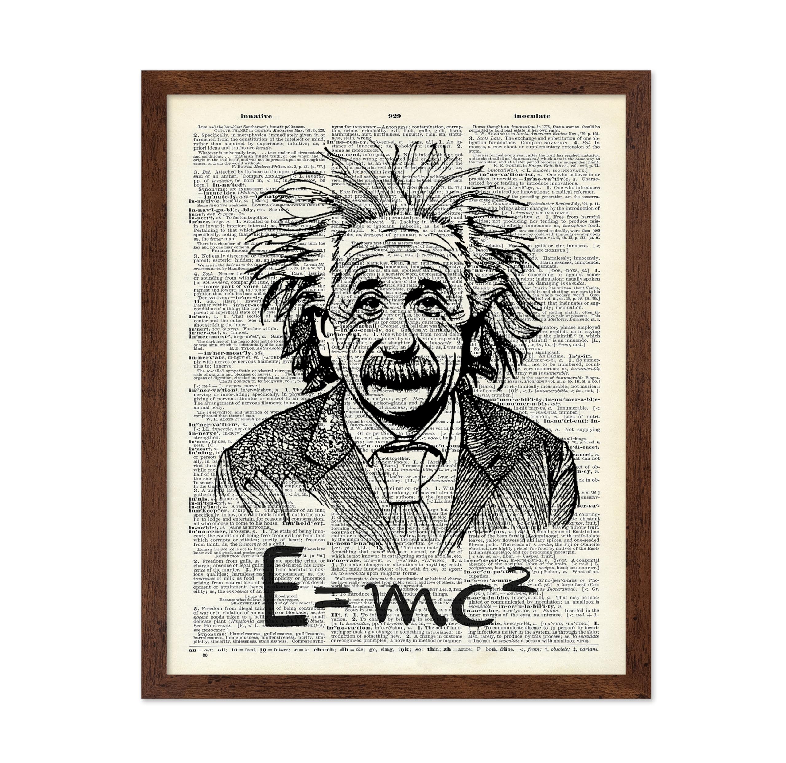 Amazon.com: Poster Master Dictionary Art Poster - Albert Einstein Print ...