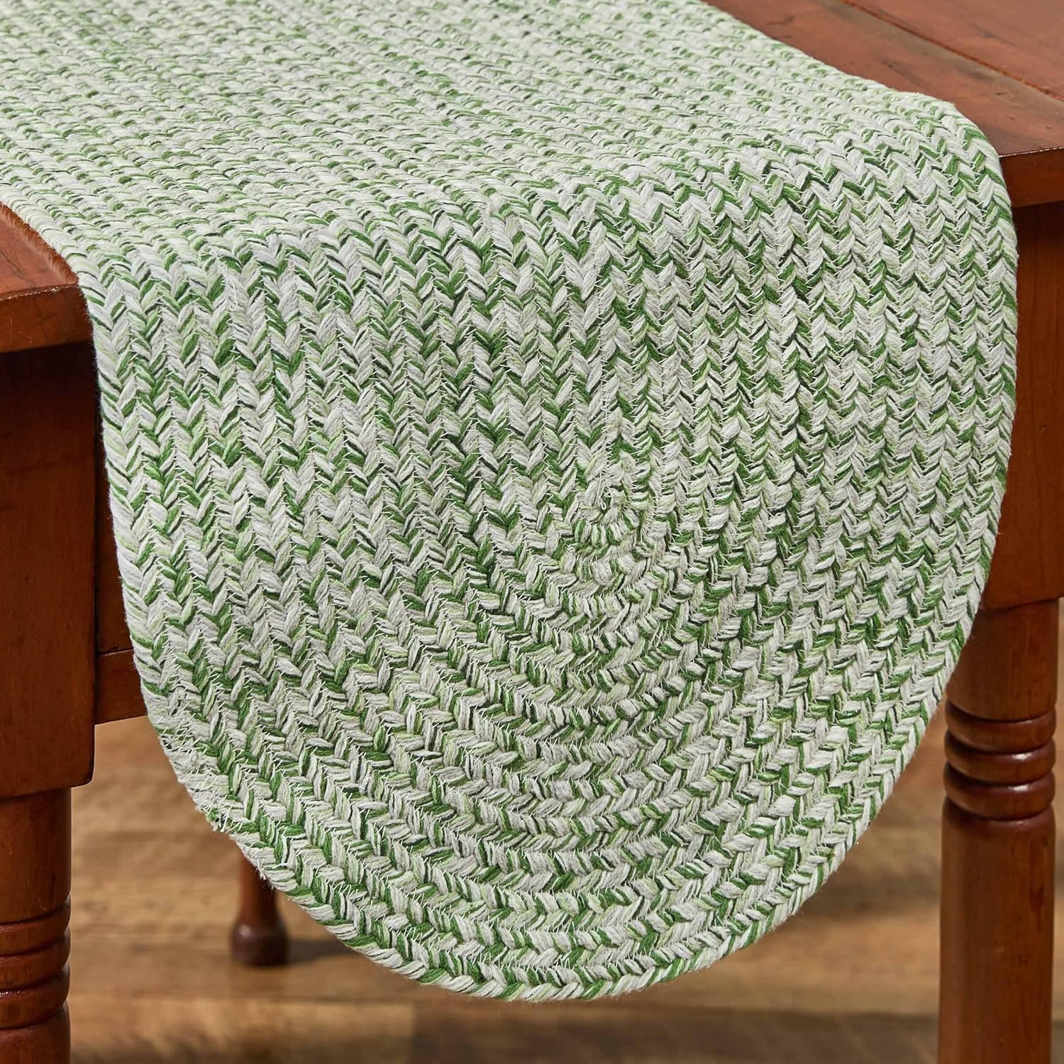 Park Designs Spice Bin Braided Mint Table Runner 15" x 54"