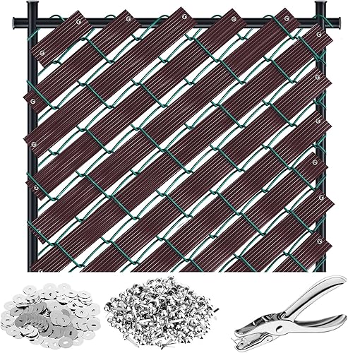 302 piezas de listones de valla de eslabones de cadena de 262. 45 pies, para botones, cinta de privacidad, para cubrir vallas, privacidad, para el