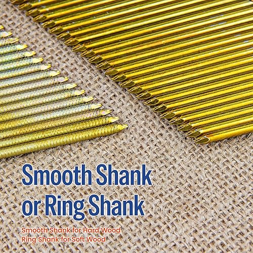 Vista 15 de meite Clavos de marco de 28 grados, cabeza redonda desplazada, 3 pulgadas x 0.120 pulgadas, clavos de soldadura de alambre galvanizado, clavos
