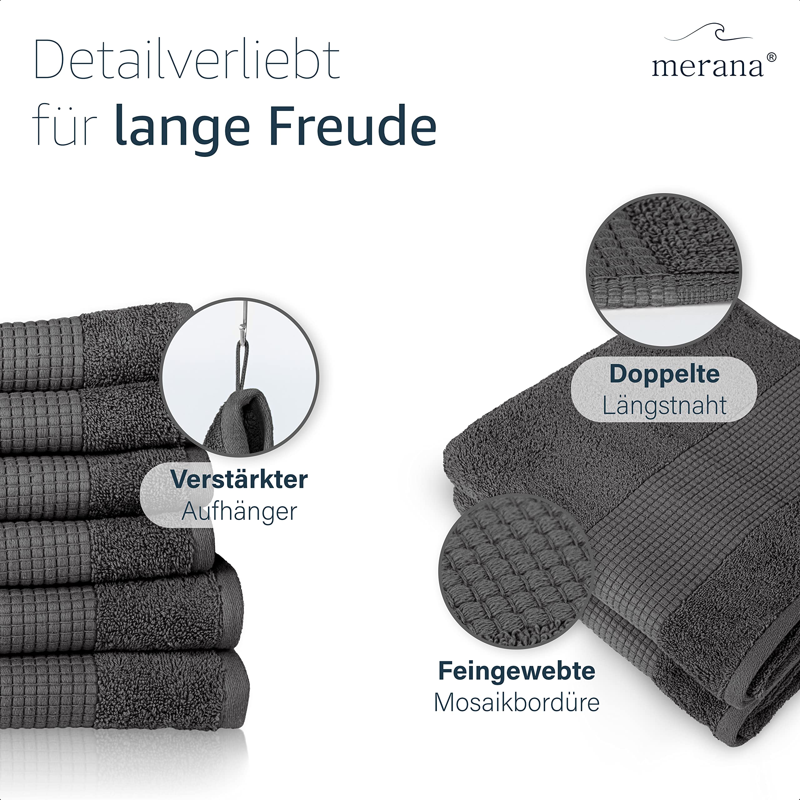 Merana Rome Sauna Towel for Men and Women 590 GSM Absorbent - Image 3