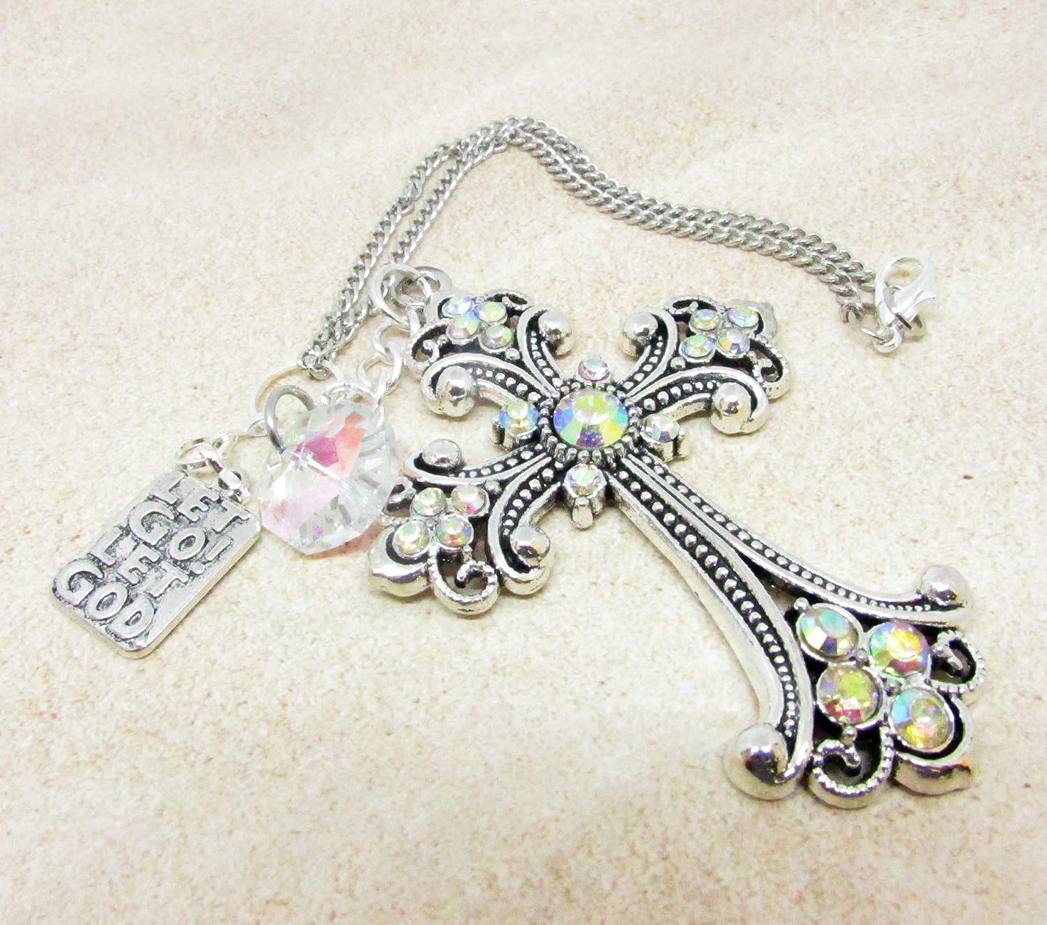 Cross for Car Rearview Mirror Charm - Hanging Crucifix Car Decor - Religious Gift for Women - Image 7