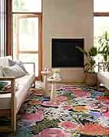 【新品未開封】SUKALA Print Yogi Rug ピオニー Zinnia CloudPile™ Printed Rug | Joon Loloi