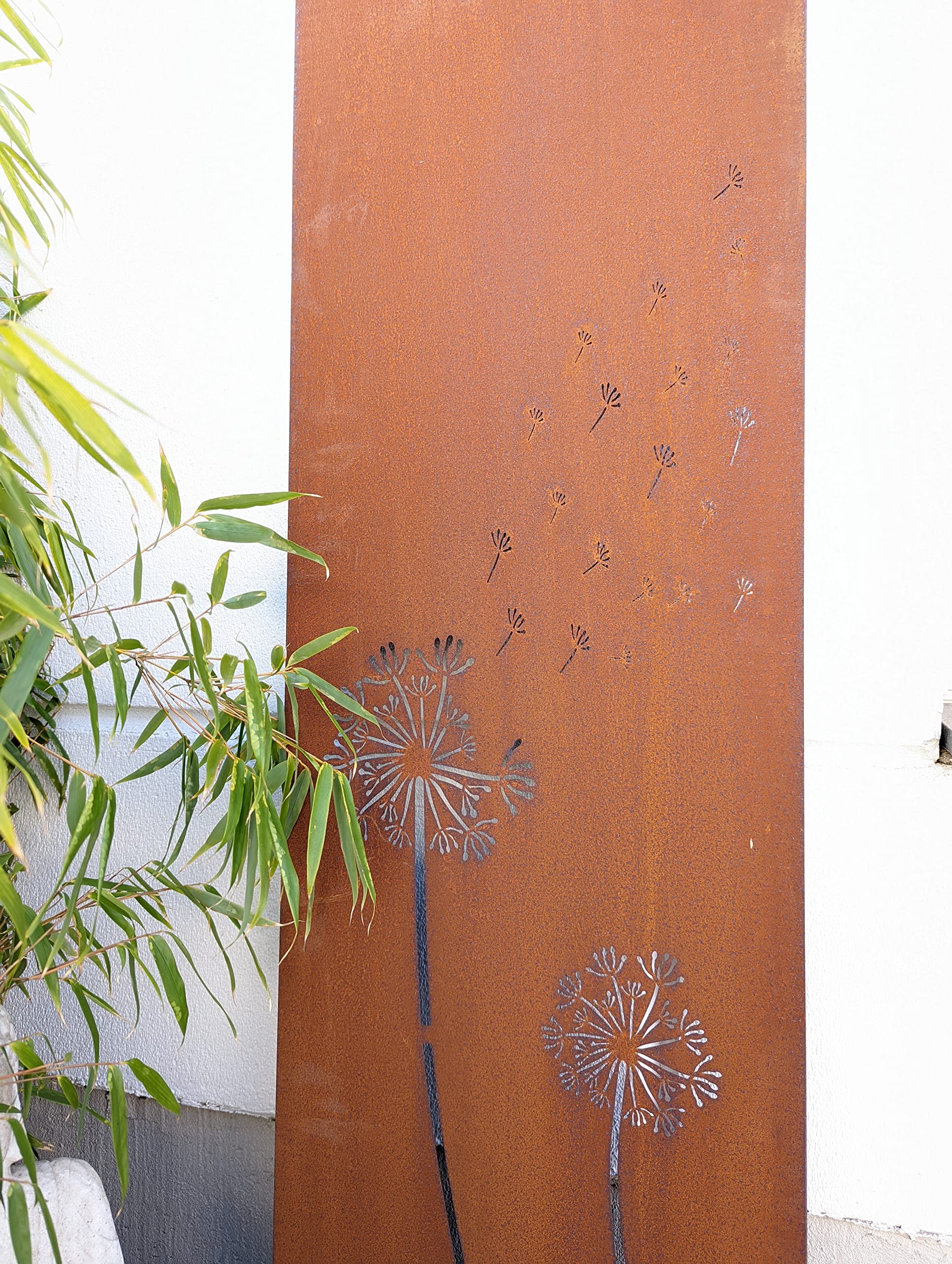 Zen Man Edelrost Sichtschutz – Metallwand 75x150 Cm, 1 Mm Stark, Gartenzaun & Deko