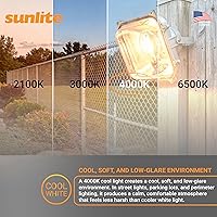 Vista 7 de Sunlite MP150/C/U/MED M90/O Lámpara de halogenuros metálicos protegidos, 100 vatios, base media (E26), inicio de pulso, ED17, 8500 lúmenes