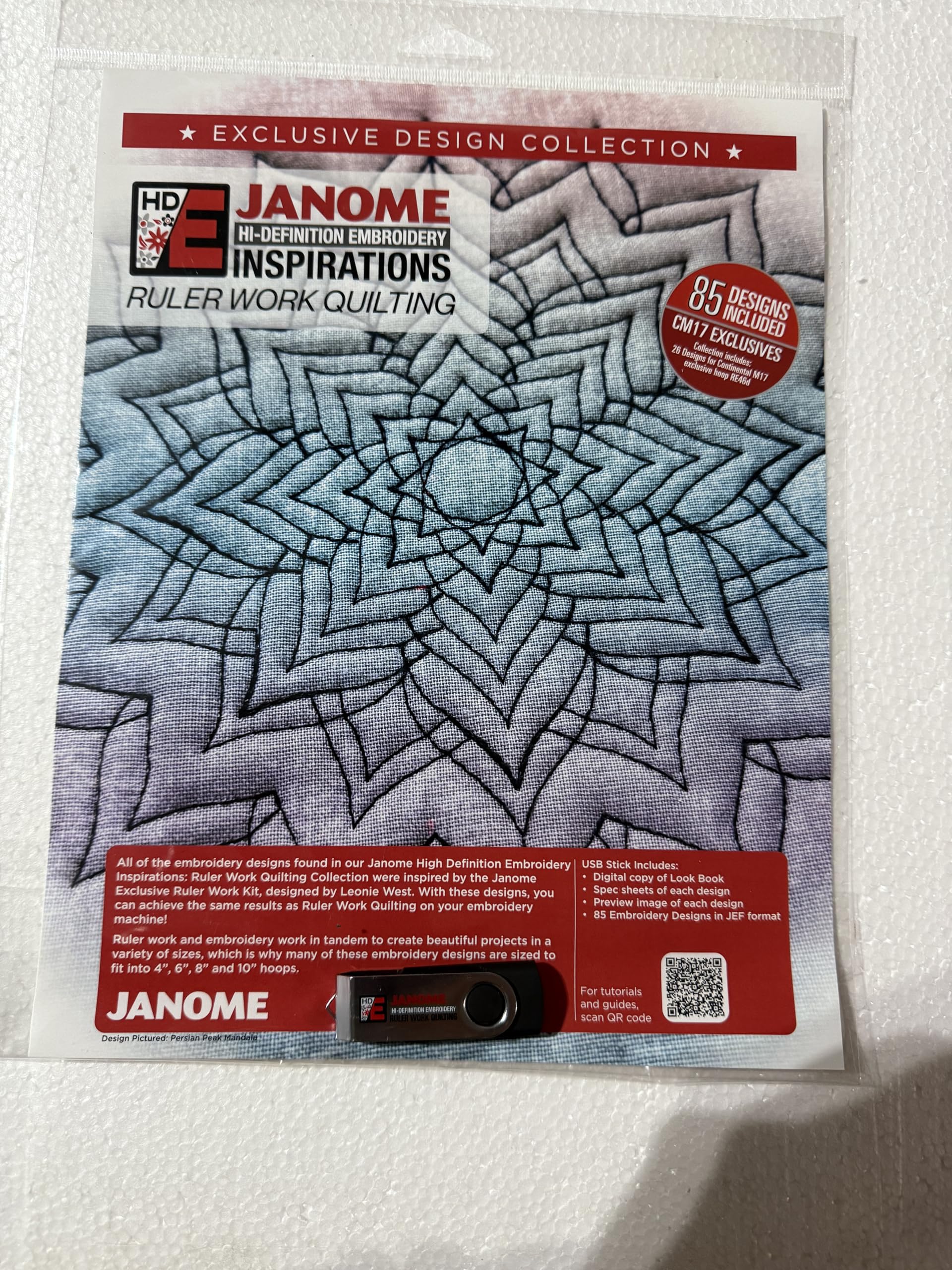 Matelassage de travail de règle Janome broderie guide quilting