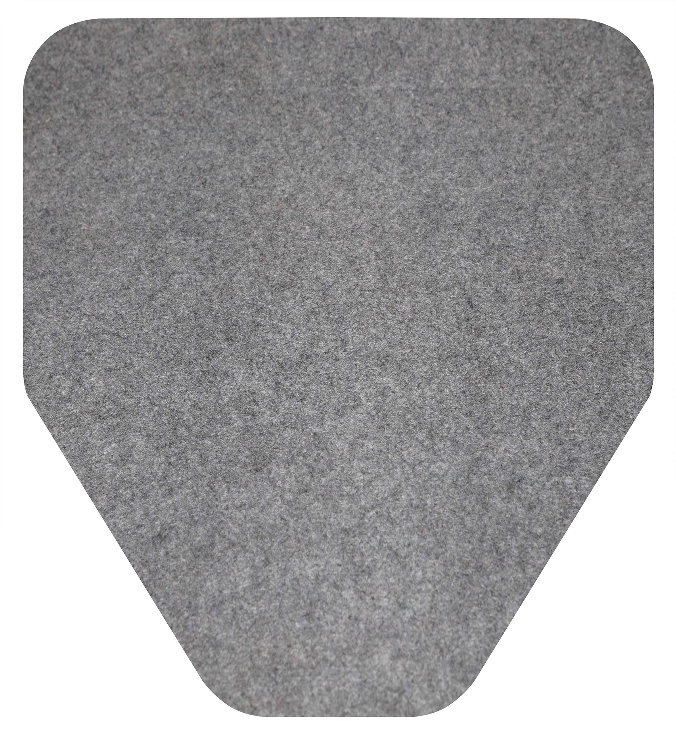 Big DIndustries Big D 6669 D-Sorb Urinal Mat, Disposable, Protects Restroom Floor (Pack of 6) - Ideal for restrooms in Offices, Schools, Restaurants, Hotels, Stores, Graphite Gray