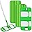 Reusable Mop Pads Compatible with Swiffer Sweeper Mops: Papclean Microfiber Wet Pads Refill Dry Sweeping Cloths Washable Dust Floor Cleaner for Wood Floor Cleaning - 3 Pcs Green