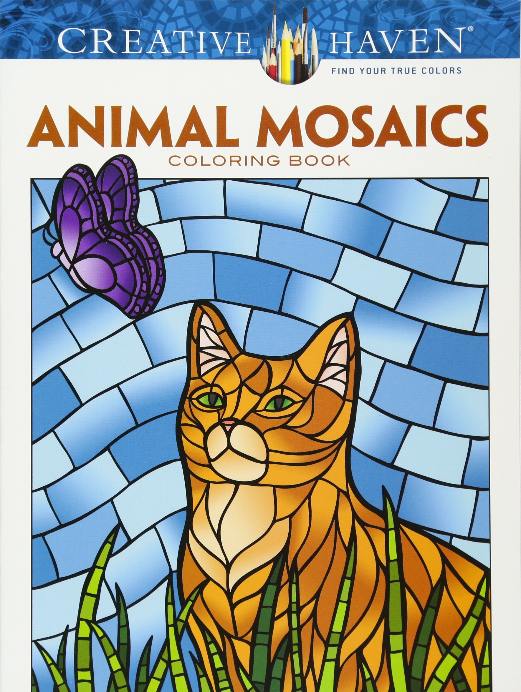 Creative Haven Animals Mosaics Coloring Book