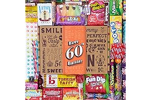 VINTAGE CANDY CO. 60th BIRTHDAY CANDY GIFT BASKET