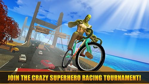 Downtown Superheroes Happy Bike Racing: Extreme Criminal Chase Trial