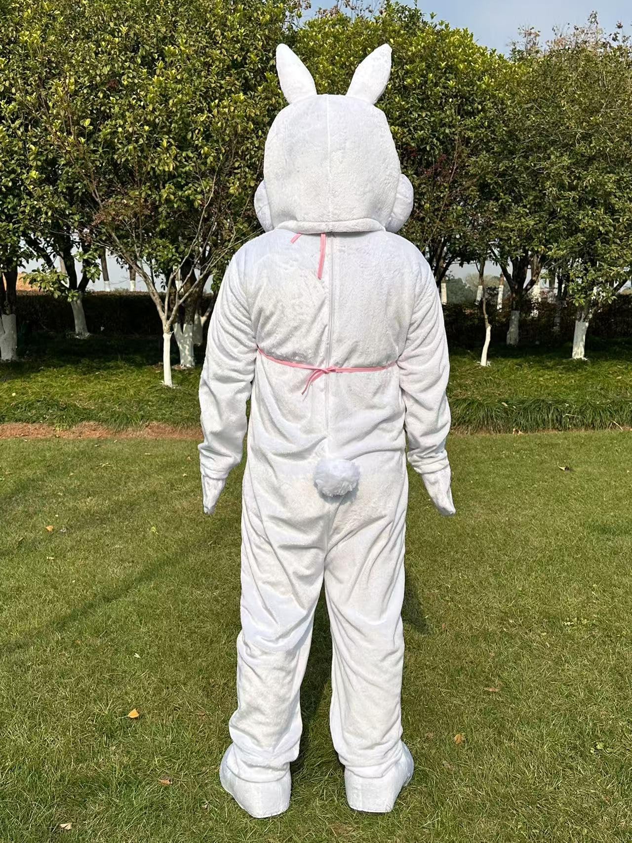 Wielkanocny królik króliczek maskotka kostium dla dorosłych Halloween fantazyjna sukienka, żółty, jeden rozmiar